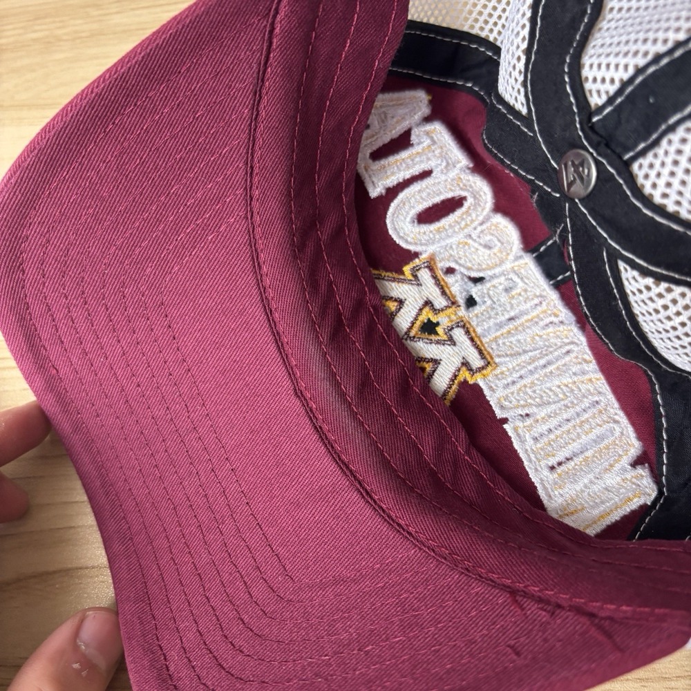 Minnesota‎ Golden Gophers Hat Cap Snap Back Womens Maroon Gold '47 - Picture 6 of 9